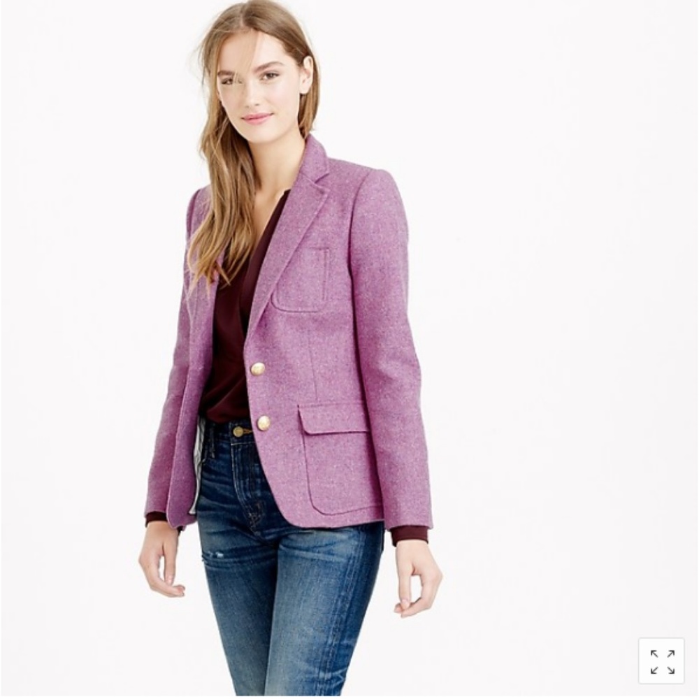 Jcrew Wool Blazer in Pink, size 6